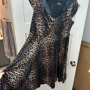 Hell Bunny Leopard dress plus size 4X GUC
